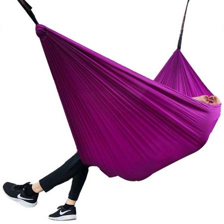 Camping Portable Hammock Double Single Parachute Hammocks with 2 Tree Straps and 2 Carabiners for  Backpacking Travel Beach Backyard 