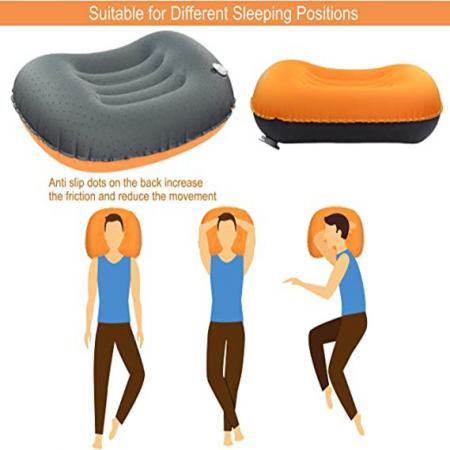 Lightweight Travel Air Pillow Ultralight Ergonomic Pillow Portable for Airplanes 