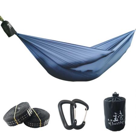 Camping Hammock Portable Nylon Hammock Double Hammock Camping Accessories for Outdoor Indoor 