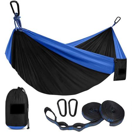 Amazon Hot Sales Lightweight Hammock Camping Outdoor Nylon Hammock with Tree Straps for Outdoor 