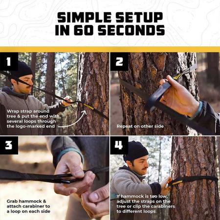 Nylon Hammock Portable Hammock Single or Double Hammock Camping Accessories for Outdoor 