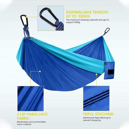 Lightweight Portable Hammocks with 2 Tree Straps 