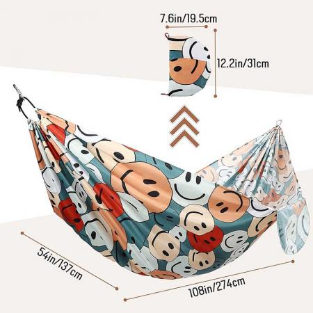 Outdoor Nylon Travel Garden Camping Portable Parachute Hammock 