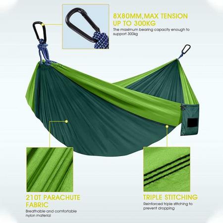 Hot Sales Travel Hammock Camping Outdoor Hammock with Tree Straps for Outdoor 