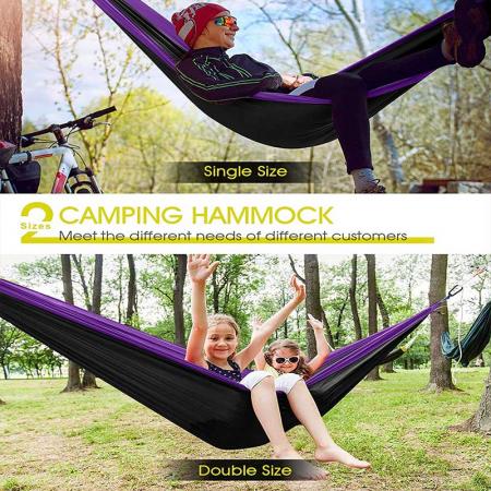 Parachute Nylon Hammock Camping Outdoor Hammock with Accessories for Outdoor 