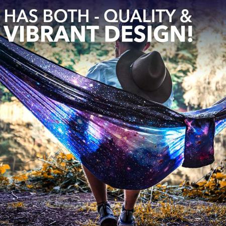 Double Hammock 2 Person Soft Canvas Cotton Fabric Hammock Portable Hammock with Traval Bag Hammock Straps 