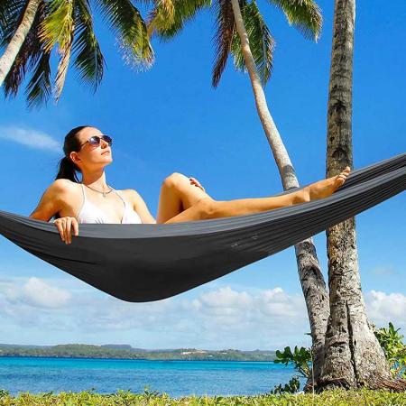 Camping Hammocks Portable Single Double Hammock with 2 Tree Straps 