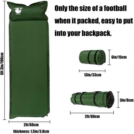 Amazon Hot Selling China Gold Supplier Manufacturer Custom Ultralight Waterproof Sleeping Pad For Camping Hiking