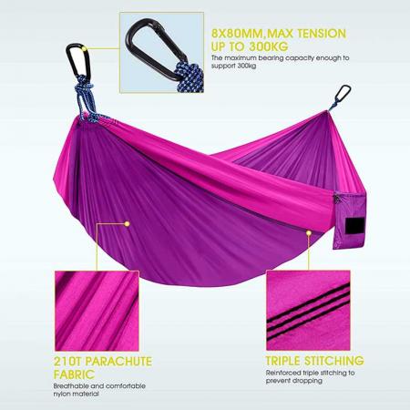 Outdoor Camping Hammock for Indoor, Hiking, Camping 