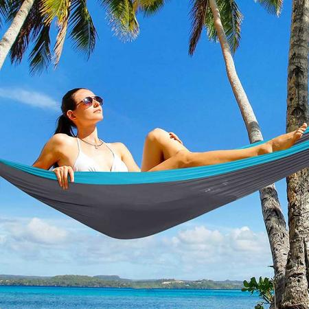 Camping Hammock Portable Hammock Single or Double Hammock Camping Accessories for Outdoor Indoor 