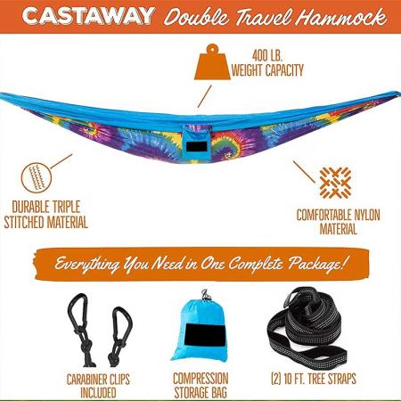 Outdoor Camping Hammock Double Single Portable Lightweight Nylon Hammock for Backpacking Travel Beach Backyard Hiking 