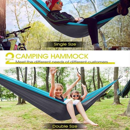 Camping Hammock Portable Hammock Single or Double Hammock Camping Accessories for Outdoor Indoor 