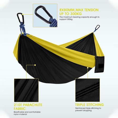 Portable Lightweight Nylon Parachute  Hammock for Backpacking 