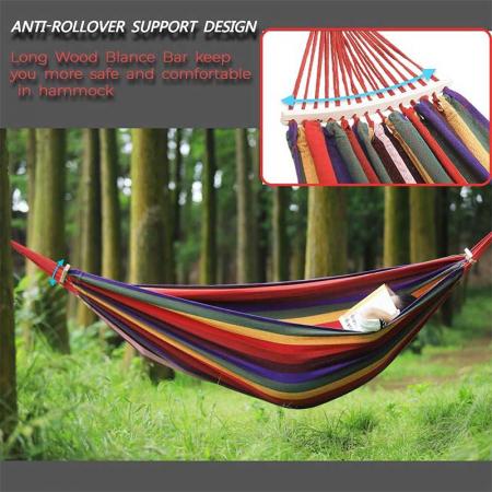 Double Hammock with Steel Stand Two Person Adjustable Hammock 