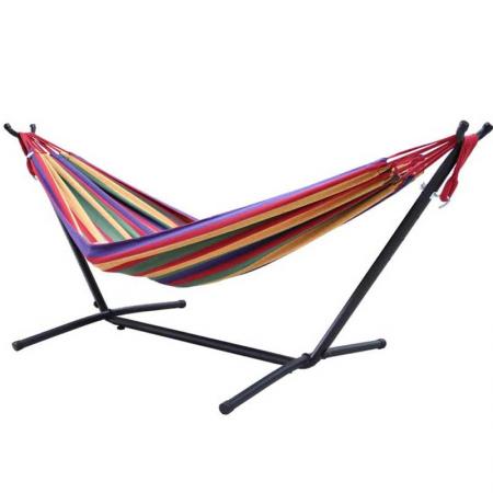 Camping Double Hammock  with steel stand and Storage Carrying Case 