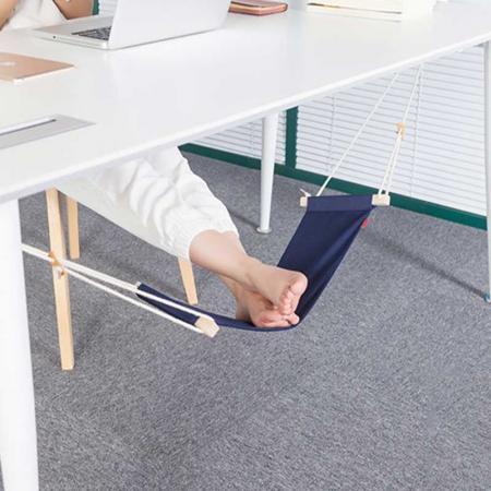 Foot Hammock Under Desk Foot Rest Adjustable Office Footrest Hammock Durable 
