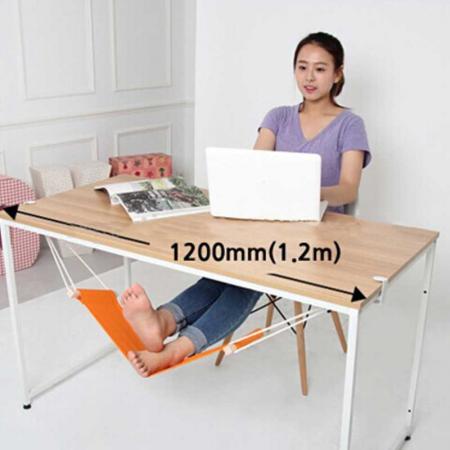 Portable Adjustable Foot Hammock Foot Rest Mini Under Desk Foot Rest Hammock for Home Office 