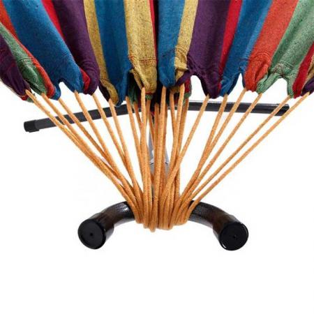 Foldable Hammock Double Hammock with Steel Stand Two Person Adjustable Hammock Bed Storage Carrying Case