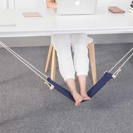 Foot Hammock Under Desk Foot Rest Adjustable Office Footrest Hammock Durable 