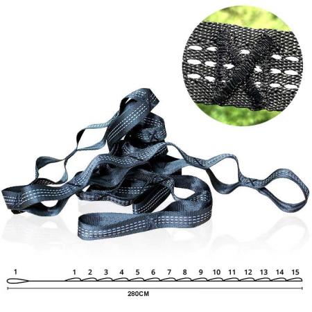 Adjustable Hammock Straps with Buckle Loops Outdoor Tree Hanging Hammock Strap Rope Belt Nylon Straps 