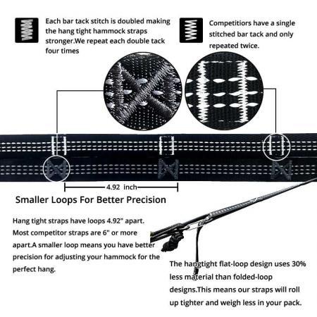 Strong Camping Hammock Tree Straps High Quality Heavy Duty Hammock Strong Camping Hammock Tree Straps 