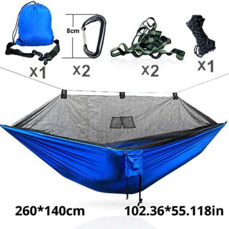Hammock with Mosquito Net Portable Camping Hammocks for Indoor Outdoor Hiking Backpacking Travel Backyard 