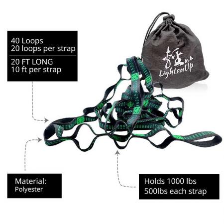 Hammock Straps Tree Straps Set Heavy Duty Camping Hammock Accessories Hammock Tree Straps 