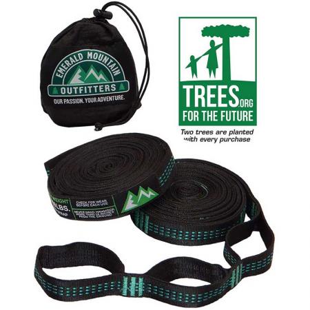 2000 LBS Heavy Duty Hammock 40 Loops&20ft Long Combined Tree Straps 