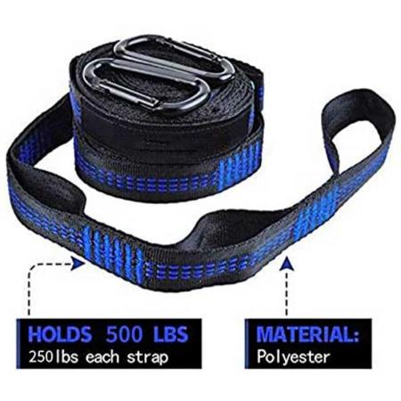 15 ft Camping Tree Straps 1800+ lbs  Hammock Straps 