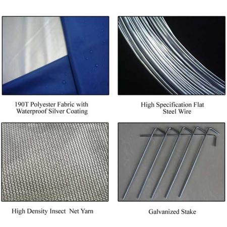 Outdoor Tent Anti-UV Beach Shade Shelter Beach Canopy Tent Sun Shade Fits 2-3 Person