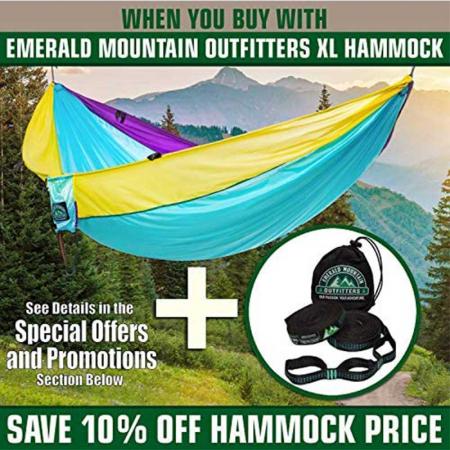 2000 LBS Heavy Duty Hammock 40 Loops&20ft Long Combined Tree Straps 