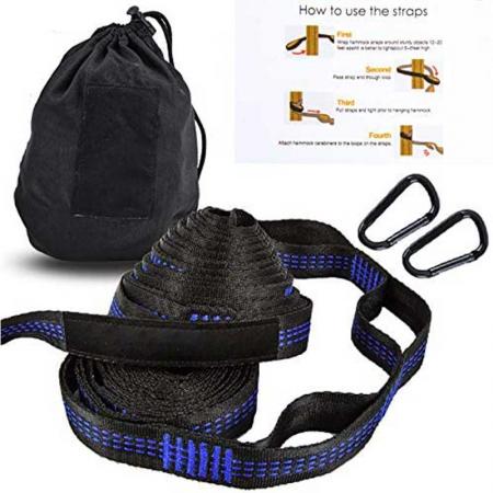 15 ft Camping Tree Straps 1800+ lbs  Hammock Straps 