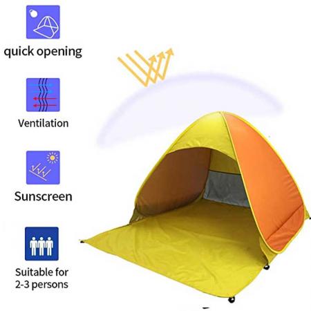Anti UV Instant Portable Tent Sun Shelter Pop Up Baby Beach Tent 