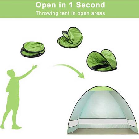 Wholesale Outdoor Folding Sun Shelter Fiberglass Big Beach Canopy Curtain Tent 