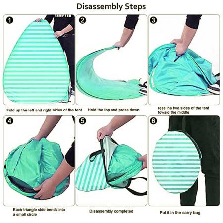 Picnic Tent Rated UPF50+ for UV Protection Pop Up Beach Tent 