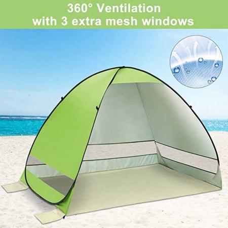 Wholesale Outdoor Folding Sun Shelter Fiberglass Big Beach Canopy Curtain Tent 