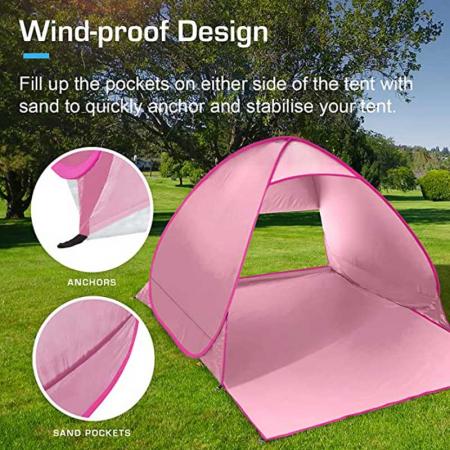 Portable Shade Tent for Outdoor Camping Fishing (Blue) 