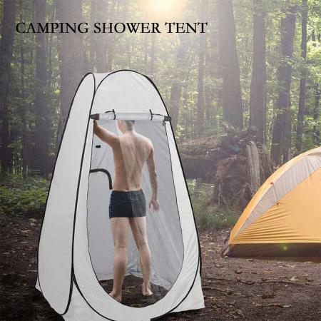 Shower Tent Privacy Tent Camping Portable Toilet Tent Outdoor Camp Bathroom Changing Dressing Room Double Shower Tent 