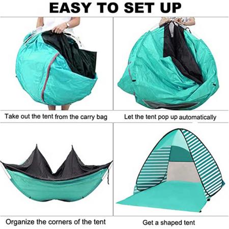 Picnic Tent Rated UPF50+ for UV Protection Pop Up Beach Tent 
