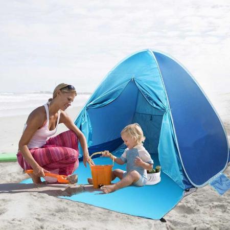 High quality custom outdoor full automatic pop up folding family beach camping tent 