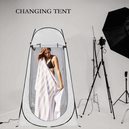 Shower Tent Privacy Tent Camping Portable Toilet Tent Outdoor Camp Bathroom Changing Dressing Room Double Shower Tent 