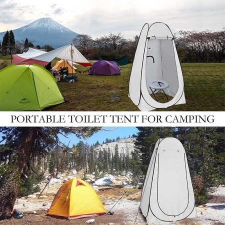 Shower Tent Privacy Tent Camping Portable Toilet Tent Outdoor Camp Bathroom Changing Dressing Room Double Shower Tent 