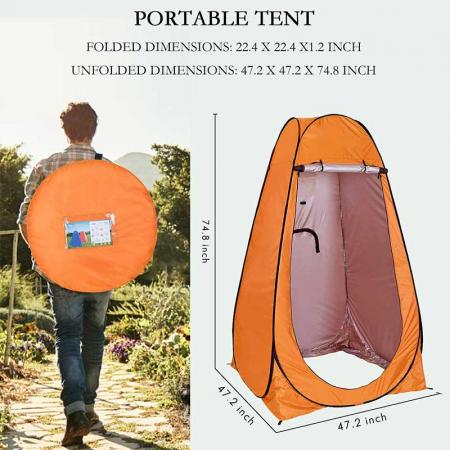 Changing Room Privacy Tent Instant Portable Outdoor Shower Tent Camp Toilet for Camping and Beach 