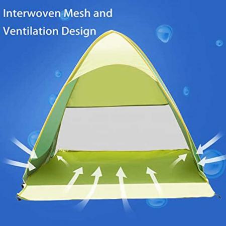 Pop Up Beach Tent UPF 50+ Protection Pop Up Beach Shade Sun Shelter 