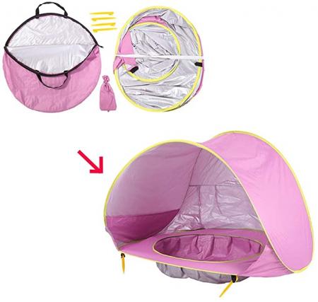 Hot Sales Baby Tent Pop Up Sun Shade Shelter with Pool UPF 50+ Protection for Baby Beach Outdoor 