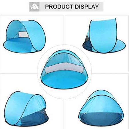 Amazon Hot Sales Red Beach Tent Anti UV Instant Portable Tent  Pop Up Baby Beach Tent for Camping Outdoor 