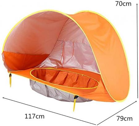 Beach Tent Pool Baby Pop Up Sun Shade Shelter UPF 50+ Protection for Beach Outdoor 
