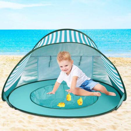Baby Beach Tent Baby Pool Tent UV Protection Sun Shelters Portable Mini Pool 