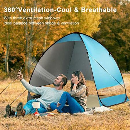 Waterproof Sun Shelters beach tent for Family Camping Fishing 