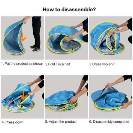 Pop Up Baby Tent Sun Shade Shelter with Pool UPF 50+ Protection for Baby Beach Outdoor 